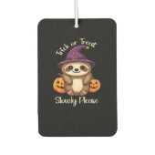 Too Lazy to be Scary Cute Halloween Sloth Classic Autolufterfrischer (Vorderseite)