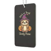 Too Lazy to be Scary Cute Halloween Sloth Classic Autolufterfrischer (Links)