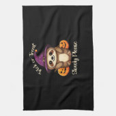 Too Lazy to be Scary Cute Halloween Sloth Classic  Geschirrtuch (Vertikal)