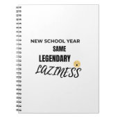 Too Lazy to Focus Notebook Notizblock (Vorderseite)