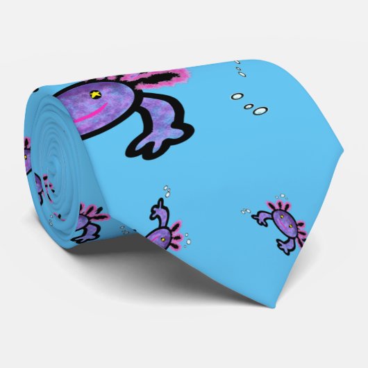 Too many axolotls krawatte (Gerollt)