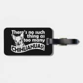 Too Many Chihuahuas Gepäckanhänger (Rückseite horizontal)