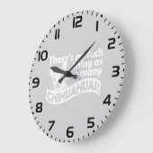 Too Many Chihuahuas Große Wanduhr (Winkel)