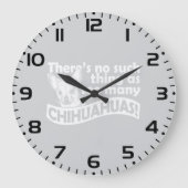 Too Many Chihuahuas Große Wanduhr (Vorderseite)