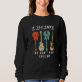 Too many guitars Guitaraholic 4 Sweatshirt (Vorderseite)