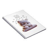 Too Many Thoughts Cat Notebook – Cute Overthinking Notizblock (Rechte Seite)