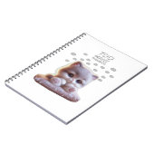 Too Many Thoughts Cat Notebook – Cute Overthinking Notizblock (Linke Seite)