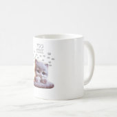 Too Many Thoughts Cute Cat Mug – Sleepy Cat Kaffeetasse (VorderseiteRechts)