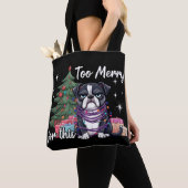 Too Merry For This Funny Dog Christmas Tasche (Von Nahem)