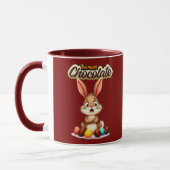 Too Much Chocolate – Funny Easter Bunny - caneca Tasse (Links)