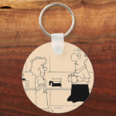 Too Much Coffee Schlüsselanhänger (Vorderseite)