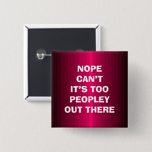 Too Peopley Button (Vorne & Hinten)