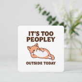 Too Peopley Cat Save The Date (Stehend Vorderseite)