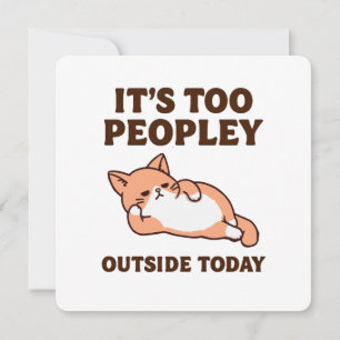 Too Peopley Cat Save The Date