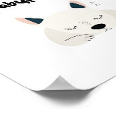 Too Tired To Be Fabulous Quote with Sleeping Dog Poster (Ecke)