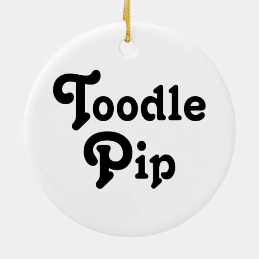 Toodle Pip Keramik Ornament (Hinten)