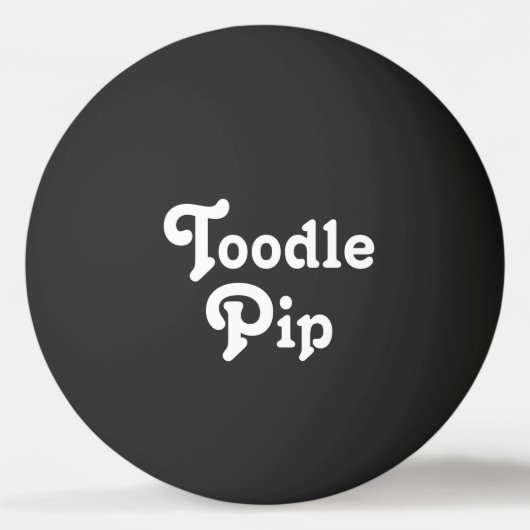 Toodle Pip Ping Pong Ball Tischtennisball (Vorderseite)
