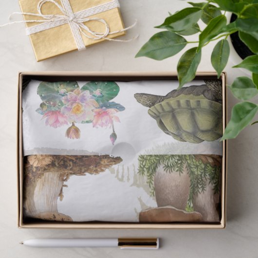 Toohocker-Decodilatationspapier Holzelemente Seidenpapier (Geschenk)