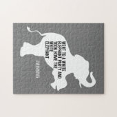 Took Zuhause White Elephant Funny Puzzle (Horizontal)