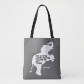 Took Zuhause White Elephant Funny Tasche (Vorderseite)