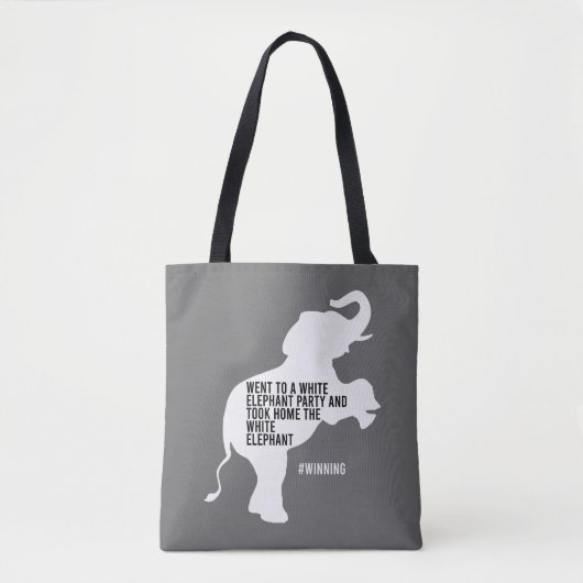 Took Zuhause White Elephant Funny Tasche (Vorderseite)