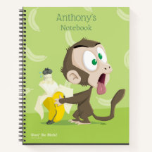 Tooky Monkey mit BananenNotebook
