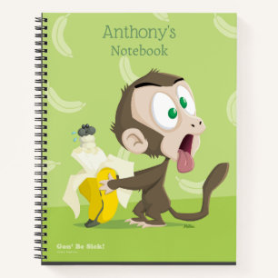 Tooky Monkey mit BananenNotebook Notizblock