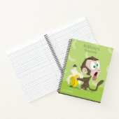 Tooky Monkey mit BananenNotebook Notizblock (Innenseite)