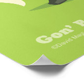 Tooky Monkey mit Bananenposter Poster (Ecke)