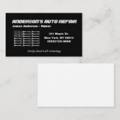 Tool American Flag Metal Design Auto Auto Reparatu Visitenkarte (Vorne/Hinten)