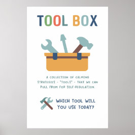 Tool Box Calm Technics Klassenzimmer Poster