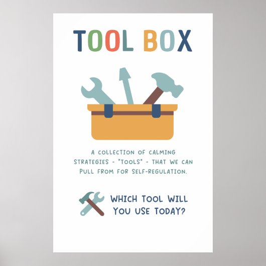 Tool Box Calm Technics Klassenzimmer Poster (Vorne)