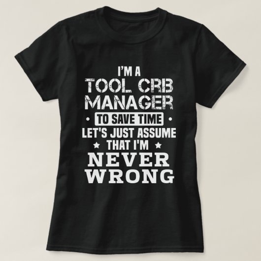Tool Crib Manager T-Shirt (Design vorne)