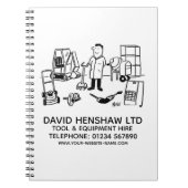 Tool & Equipment Miete Notebook Notizblock (Vorderseite)