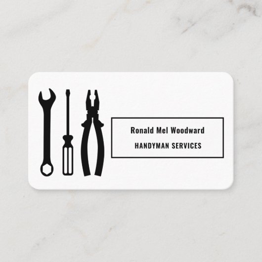 Tool Handyman Services Visitenkarte (Vorderseite)