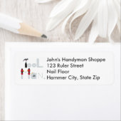 Tool Man schrieb mit Tools-Rücksendeadressen-Aufkl (Insitu)