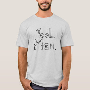 Tool Man schrieb mit zeichn von Werkzeugen, Shirt