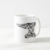 Tool-O-Rama Anvil Links Tasse (VorderseiteRechts)