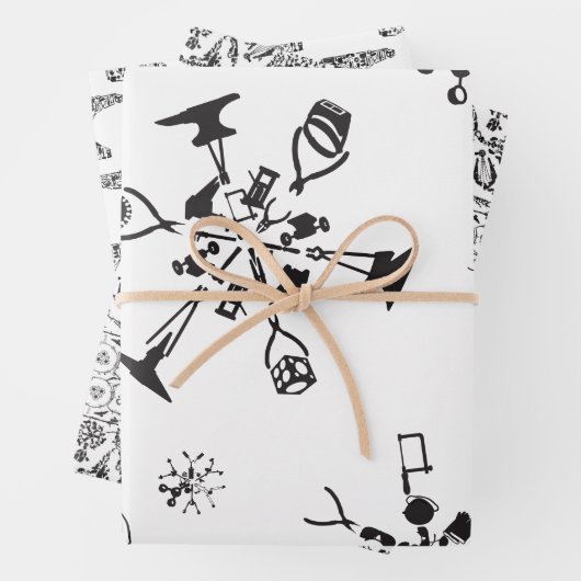 Tool-O-Rama-Packpapier Geschenkpapier Set (Beispiel)