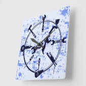 Tool Quadratische Wanduhr (Winkel)