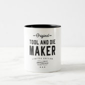 Tool und Die Maker Job Title Beruf Zweifarbige Tasse (Mittel)