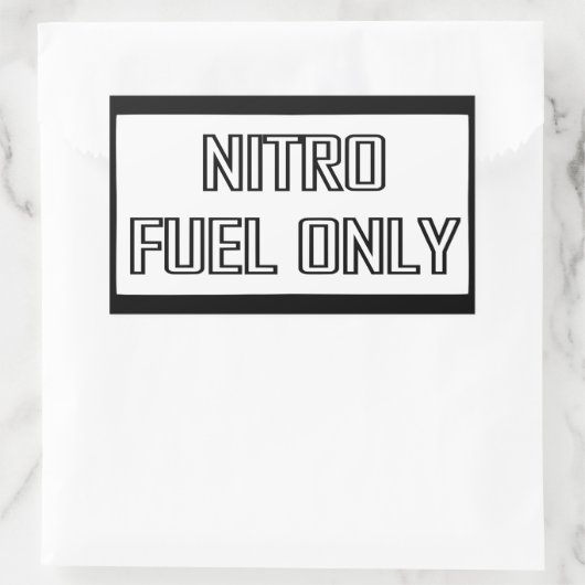 Toolbox für Nitro-Kraftstoff Rechteckiger Aufkleber (Tasche)