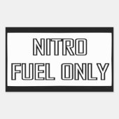 Toolbox für Nitro-Kraftstoff Rechteckiger Aufkleber (Vorderseite)