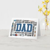 Toolbox für Vater: Die Essentials eines Handyman Karte (Gelbe Blume)