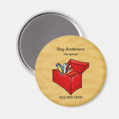 Toolbox: Handyman-Vorlage Magnet (Vorderseite/Rückseite)