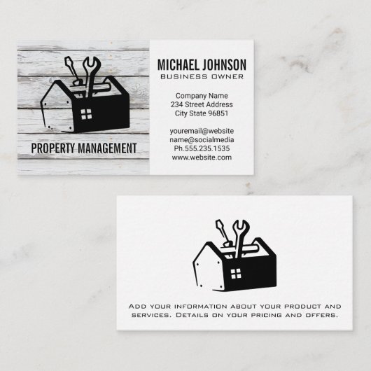 Toolbox | Hardwarezubehör Visitenkarte (Vorne/Hinten)