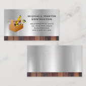 Toolbox | Holz und Metall Visitenkarte (Vorne/Hinten)