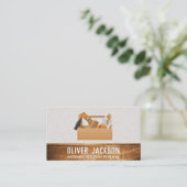 Toolbox | Holz und Wandtextur Visitenkarte (Stehend Vorderseite)