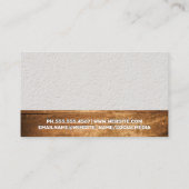 Toolbox | Holz und Wandtextur Visitenkarte (Rückseite)