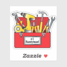 Toolbox: Nummer Eins Handyman! Aufkleber